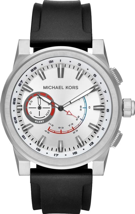 michael kors mkt4009|Michael Kors Men's Access Grayson Hybrid Black/stainless Steel .